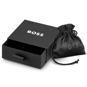 Image number 4 for BOSS Herringbone Bracelet Cuff Silver