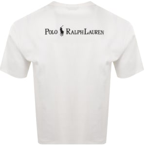 Image number 5 for Ralph Lauren Logo Crew Neck T Shirt Off White