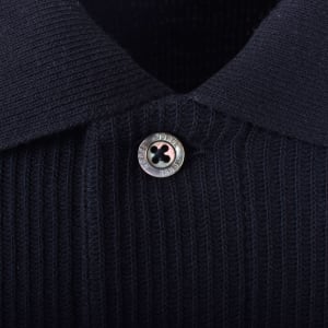 Image number 4 for Norse Projects Ruben Double Face Polo Navy