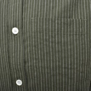 Image number 4 for Norse Projects Oversized Stripe Shirt Green