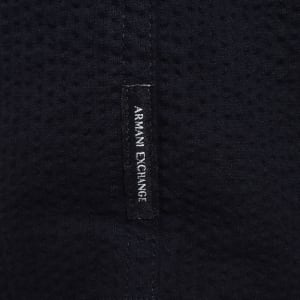 Image number 4 for Armani Exchange Textured Shirt Deep Navy