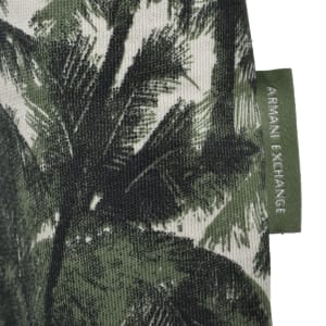 Image number 4 for Armani Exchange Tropical Print T Shirt Green