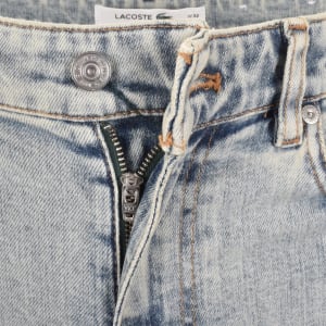 Image number 5 for Lacoste Slim Fit Light Wash Jeans Blue