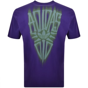 Image number 5 for adidas Originals Skeleton Back T Shirt Purple