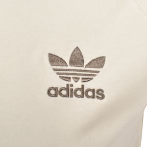 Image number 4 for adidas Originals 3 Stripes T Shirt Beige