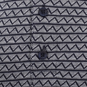 Image number 4 for Farah Tibatt Jacquard Polo T Shirt Navy