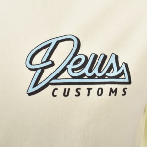 Image number 4 for Deus Ex Machina Conduit Box Fit T Shirt Cream