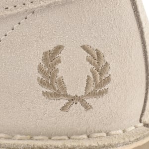 Image number 4 for Fred Perry Kenny Low Suede Shoe Cream