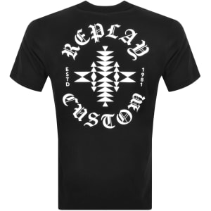 Image number 5 for Replay Logo T Shirt Black
