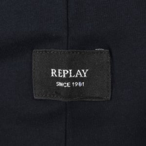 Image number 4 for Replay Logo T Shirt Blue