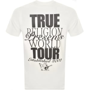 Image number 4 for True Religion World Tour T Shirt Winter White
