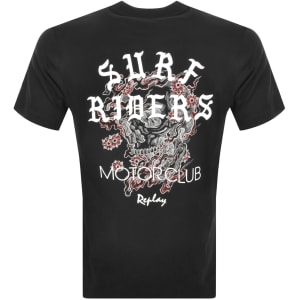 Image number 5 for Replay Logo T Shirt Black