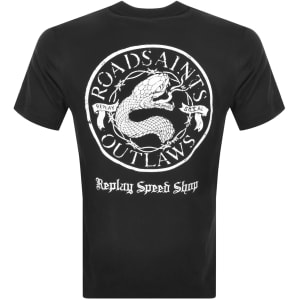 Image number 5 for Replay Logo T Shirt Black