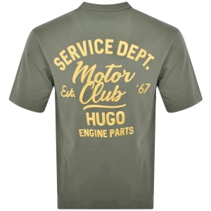 Image number 5 for HUGO Blue Nampie T Shirt Green