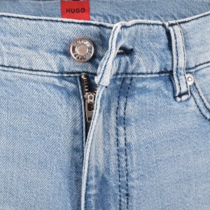 Image number 5 for HUGO 708 Slim Fit Jeans Light Wash Blue