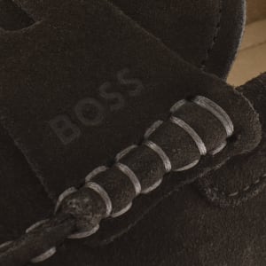 Image number 4 for BOSS Noel Moccasin Shoes Dark Brown