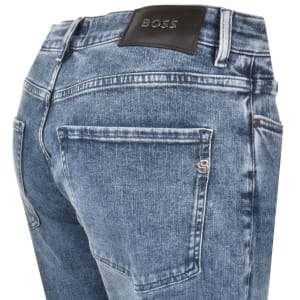 Image number 4 for BOSS H Delaware Slim Fit Jeans Blue