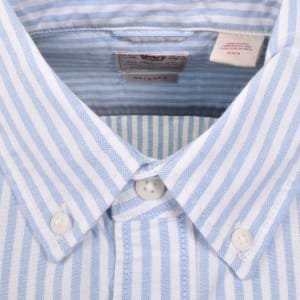 Image number 4 for Levis Western Short Sleeved Shirt Blue