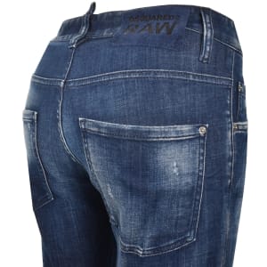 Image number 4 for DSQUARED2 Skater Dark Wash Jeans Blue