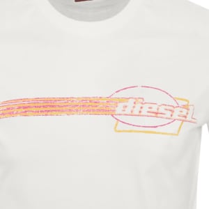 Image number 4 for Diesel T Boxt Div T Shirt White