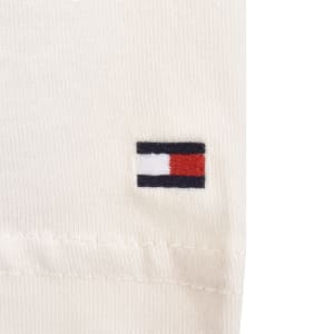 Image number 4 for Tommy Hilfiger Logo Summer T Shirt Cream