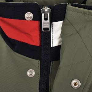 Image number 4 for Tommy Jeans DNA Collar Jacket Green