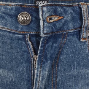 Image number 5 for Versace Jeans Couture Dundee Narrow Jeans Blue