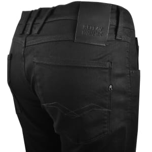 Image number 4 for Replay Anbass Hyperflex Slim Fit Jeans Black