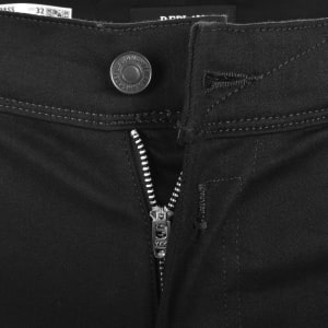 Image number 5 for Replay Anbass Hyperflex Slim Fit Jeans Black