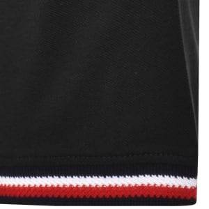 Image number 4 for Tommy Hilfiger Global Stripe Cuffs T Shirt Black