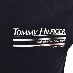 Image number 4 for Tommy Hilfiger Outline Sailing T Shirt Navy