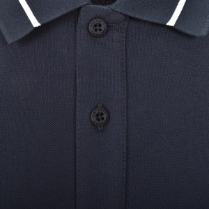 Image number 4 for Hackett Sport Tipped Polo T Shirt Navy