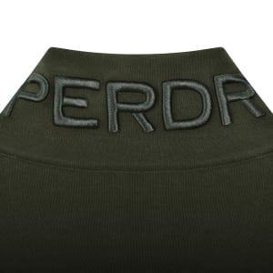 Image number 5 for Superdry Utility Logo Henley Sweatshirt Green