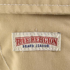 Image number 4 for True Religion Big T Cargo Trousers Beige