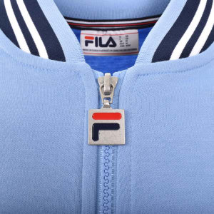 Image number 4 for Fila Vintage Settanta Zip Track Top Blue