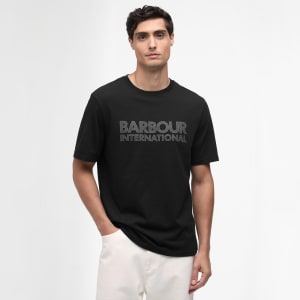 Image number 4 for Barbour International Graphic T Shirt Black