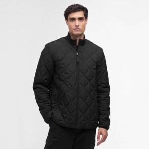 Image number 5 for Barbour International Waldon Quilted Jacket Black