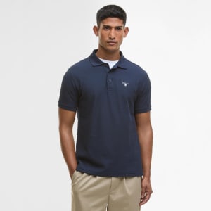 Image number 4 for Barbour Selside Tailored Polo T Shirt Navy