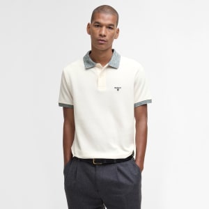 Image number 5 for Barbour Marlton Polo T Shirt Whisper White