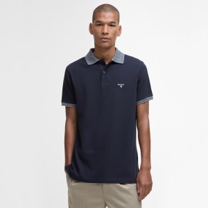 Image number 5 for Barbour Marlton Polo T Shirt Navy
