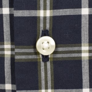 Image number 4 for Barbour Bramham Checked Tailored Shirt Navy