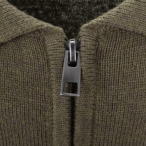 Image number 4 for Barbour Fenhill Knitted Polo Mid Olive Green