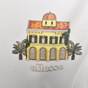 Image number 4 for Ellesse Plazzo Logo T Shirt White