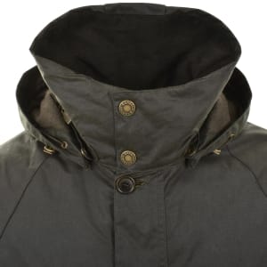 Image number 4 for Barbour Beaufort Wax Jacket Green