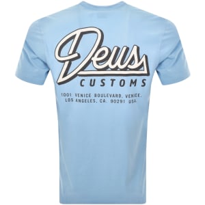 Image number 5 for Deus Ex Machina Conduit Box Fit T Shirt Blue