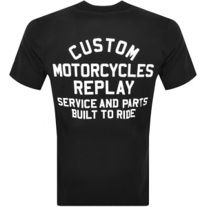 Image number 4 for Replay Logo T Shirt Black