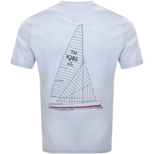 Image number 5 for Tommy Hilfiger Outline Sailing T Shirt Blue