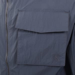 Image number 4 for Calvin Klein Jeans Air Weight Hooded Jacket Blue