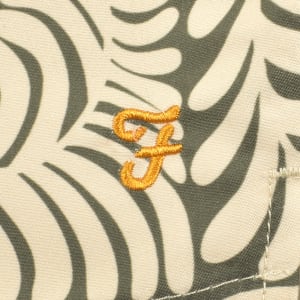 Image number 4 for Farah Colbert Floral Fern Swim Shorts Green