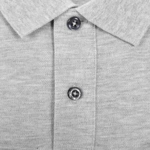 Image number 4 for Gant Regular Fit Shield Pique Polo T Shirt Grey